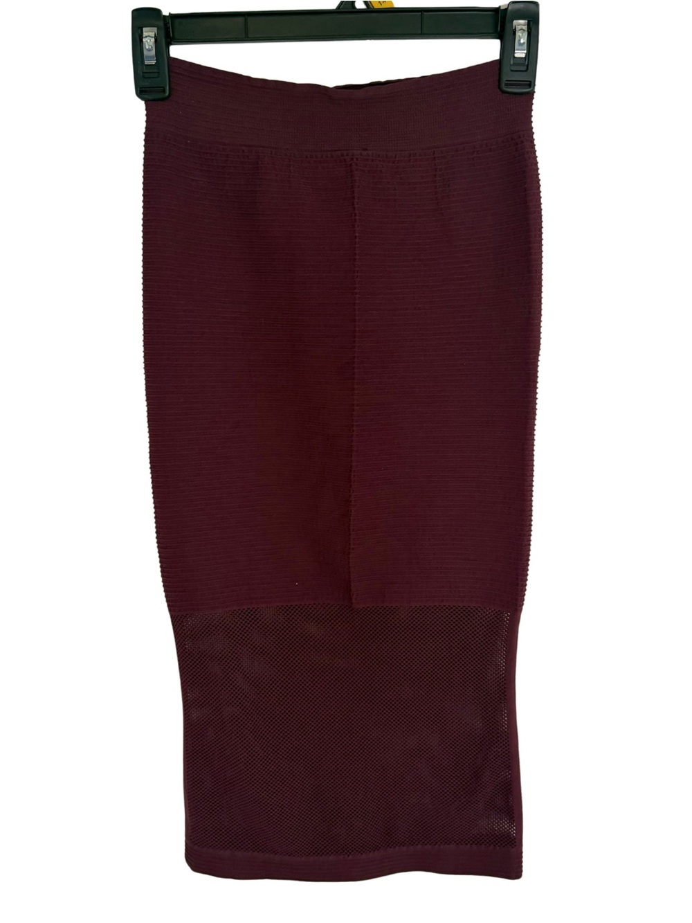 3/$20 BCBGeneration Wine Ribbed Knit Bodycon Skirt Size XS/S